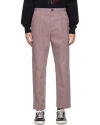 PS by Paul Smith - Purple Pleated Trousers - Lyst