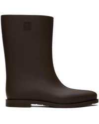 Totême - Bottes 'the rain boot' brunes - Lyst