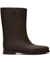 Totême - Toteme Brown 'the Rain Boot' Boots - Lyst