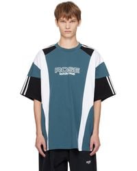 Martine Rose - ブルー オーバーサイズ パネル Tシャツ - Lyst