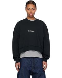 B1ARCHIVE - ブラック オーバーサイズ クルーネック スウェットシャツ - Lyst