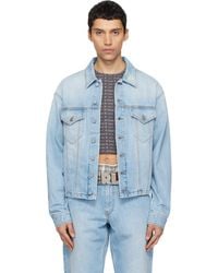 ERL - Woven Denim Jacket - Lyst