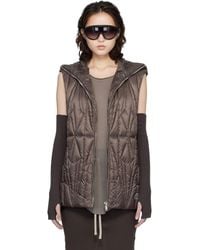 Rick Owens - Moncler + Geocamo Ziplock Down Vest - Lyst