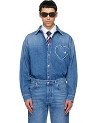 Moschino - Cotton Denim Shirt - Lyst