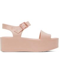 Melissa - Pink Mar Platform Sandals - Lyst