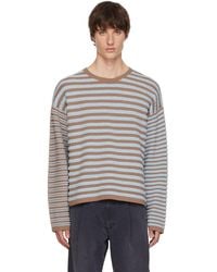 KAMIYA - Horizontal Multi Stripe Knit Sweater - Lyst