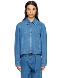 Bianca Saunders - Blouson bowl bleu en denim - Lyst