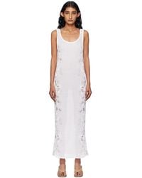 Alaïa - Guipure Lace Flower Midi Dress - Lyst