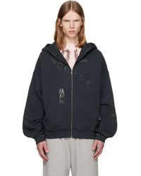 Palm Angels - 'Surfer Dream' Zipped Loose Hoodie - Lyst