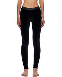 Tom Ford - Form-Fitting Velour Leggings - Lyst