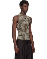 Jean Paul Gaultier 'The Straps' Tank Top in Blue for Men | Lyst