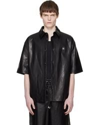 Amiri - ブラック Ma オーバーサイズ レザー シャツ - Lyst