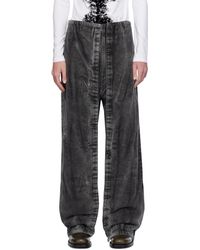 Y. Project - Jean Noir À Panneaux À Velcro - Lyst