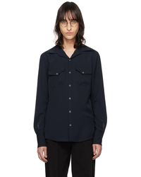 KOZABURO - Spread Collar Shirt - Lyst