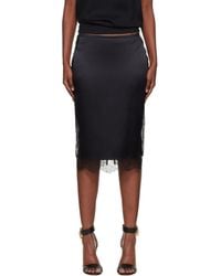 Tom Ford - Knee-Length Lace Inserts Midi Skirt - Lyst
