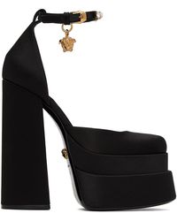 Versace - Black Medusa Aevitas Heels - Lyst