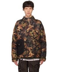 ANDERSSON BELL - Multi-Pocket Camouflage Quilted Jacket - Lyst