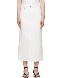 Loulou Studio - Rona Denim Midi Skirt - Lyst