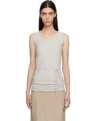 LE17SEPTEMBRE - Long Scoop Sleeveless Tank Top - Lyst