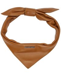Jacquemus Brown Le Bandana Scarf