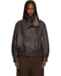 Lemaire - Soft Blouson Leather Jacket - Lyst