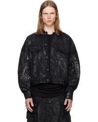 Julius - Coated Dk Denim Jacket - Lyst