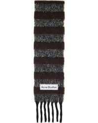 Acne Studios - Fringed Wool Skinny Scarf - Lyst