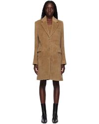 TOTEME - Manteau brun clair à revers tailleur - Lyst
