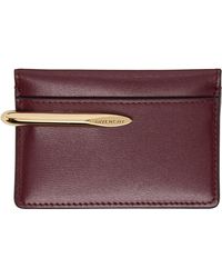 Givenchy - Burgundy Pinch Card Holder - Lyst