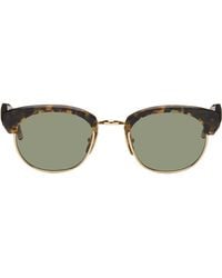 Thom Browne - Acetate & Titanium Oval Sunglasses - Lyst