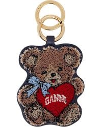 Ganni - Joy Bear Keychain - Lyst