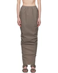 Rick Owens - Hollywood Soft Pillar Maxi Skirt - Lyst