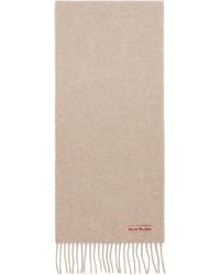 Acne Studios - Fringe Wool Skinny Scarf - Lyst