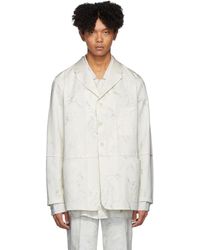 Jacquemus White La Veste Moulin Blazer