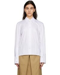 WOOYOUNGMI - White Slit Shirt - Lyst