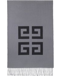 Givenchy - Écharpe Grise À Logos 4G - Lyst