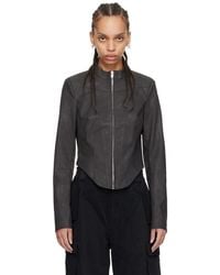 MISBHV - Faded Faux-leather Jacket - Lyst