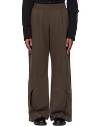 NULLUS Intertwined Belt Tailored Carved Denim Trousers in NULLUS Intertwined Belt Tailored Carved Denim Trousers in