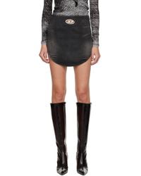 DIESEL - De-Vany-S Denim Miniskirt - Lyst