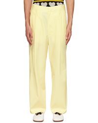 MERYLL ROGGE - Pantalon jaune à plis - Lyst
