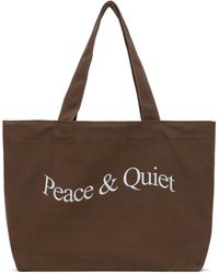 Museum of Peace & Quiet - Museum of peacequiet cabas brun à logo - Lyst