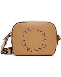 Stella McCartney - Sac caméra brun clair à logos - Lyst