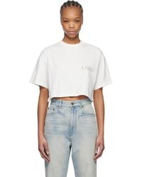 Amiri - Starburst Cropped T-Shirt - Lyst