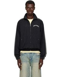 Palm Angels - Curved Logo Vintage Windbreaker Track Jacket - Lyst