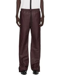 Acne Studios - Regular Fit Leather Pants - Lyst