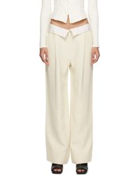 TALIA BYRE - Off- Loose Tailo Trousers - Lyst