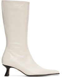 Miista - Bottes Rilla Blanches - Lyst