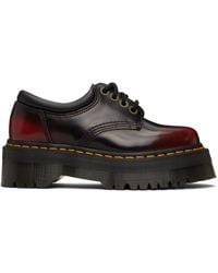 Dr. Martens - Burgundy 8053 Quad Platform Derbys - Lyst