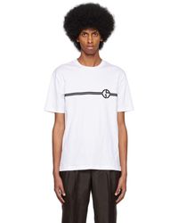 T-shirt Giorgio Armani White size L International in Viscose - 33294339