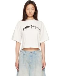 Palm Angels - Dripping Curved Logo Boxy T-Shirt - Lyst